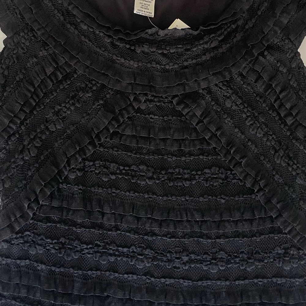 Max Studio Black Lace Cap Sleeve Cocktail Dress NWT - Picture 5 of 9